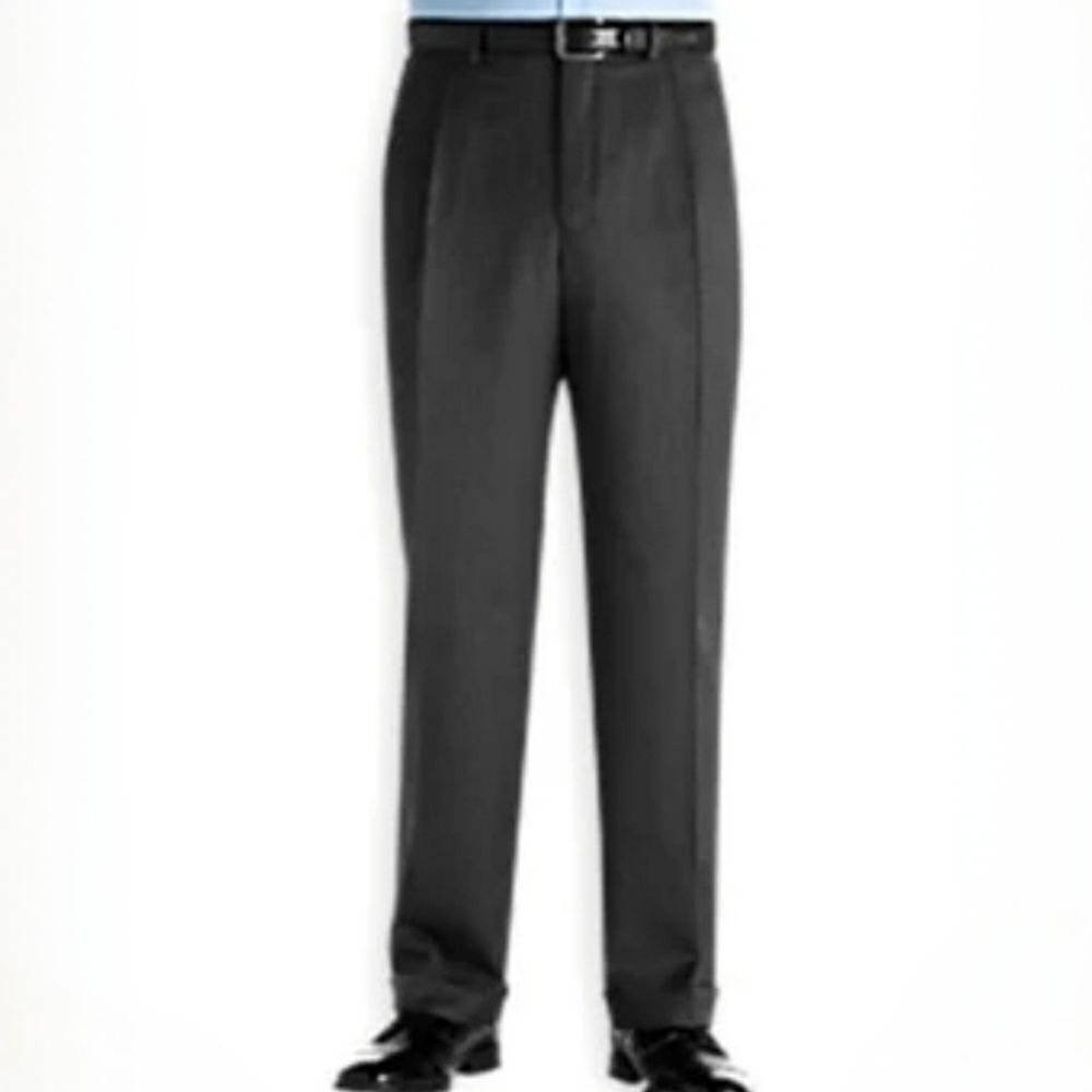 Ballin Men's Comfort-EZE Black Tencel Classic Dress Pants
